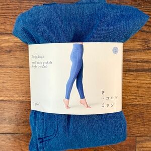 A New Day Denim Blue Jeggings, brand new, never worn.